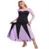 Lorilida Womens Steampunk Gothic Victorian Mermaid Costume Halloween Princess Long Sleeve Maxi Dress Black Large view 3