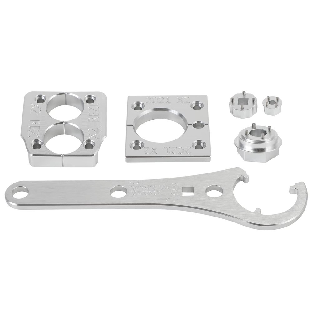 Areyourshop Float Shock Rebuild Tool Kit Vise Clamp + Sealhead + 4 pin Sockets for 2021 Fox X2 for Bikes Bicycle