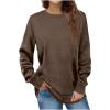 Uillui Casual 4-Way Stretch Shirts Womens Fall 2023 Fashion Long Sleeve Legging Tunic Tops Crewneck Sweatshirt Dressy Blouse view 1