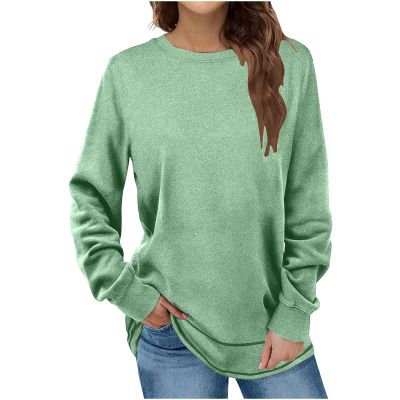 Uillui Casual 4-Way Stretch Shirts Womens Fall 2023 Fashion Long Sleeve Legging Tunic Tops Crewneck Sweatshirt Dressy Blouse