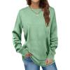 Uillui Casual 4-Way Stretch Shirts Womens Fall 2023 Fashion Long Sleeve Legging Tunic Tops Crewneck Sweatshirt Dressy Blouse view 2