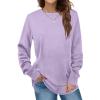 Uillui Casual 4-Way Stretch Shirts Womens Fall 2023 Fashion Long Sleeve Legging Tunic Tops Crewneck Sweatshirt Dressy Blouse view 2