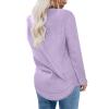 Uillui Casual 4-Way Stretch Shirts Womens Fall 2023 Fashion Long Sleeve Legging Tunic Tops Crewneck Sweatshirt Dressy Blouse view 4