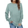 Uillui Casual 4-Way Stretch Shirts Womens Fall 2023 Fashion Long Sleeve Legging Tunic Tops Crewneck Sweatshirt Dressy Blouse view 2