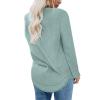 Uillui Casual 4-Way Stretch Shirts Womens Fall 2023 Fashion Long Sleeve Legging Tunic Tops Crewneck Sweatshirt Dressy Blouse view 3
