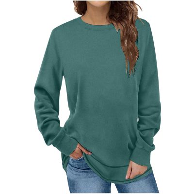 Uillui Casual 4-Way Stretch Shirts Womens Fall 2023 Fashion Long Sleeve Legging Tunic Tops Crewneck Sweatshirt Dressy Blouse
