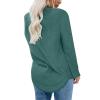 Uillui Casual 4-Way Stretch Shirts Womens Fall 2023 Fashion Long Sleeve Legging Tunic Tops Crewneck Sweatshirt Dressy Blouse view 3