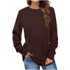 Uillui Casual 4-Way Stretch Shirts Womens Fall 2023 Fashion Long Sleeve Legging Tunic Tops Crewneck Sweatshirt Dressy Blouse view 1