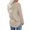 Uillui Casual 4-Way Stretch Shirts Womens Fall 2023 Fashion Long Sleeve Legging Tunic Tops Crewneck Sweatshirt Dressy Blouse view 3