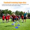 Football Training Equipment | Speed Agility Training Set, Including 1 Agility Ladder, 4 Steel Piles,12 Disc Cones ,1 Resistance Umbrella .| for Athletes/Sports Including Football & Basketball(Blue) view 3