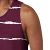 Men's Contrast Sports Sleeveless Tank Top Summer Vacation Vest with Hem Casual Beach Loose Printed Undershirt (Red,5X-Large) view 3