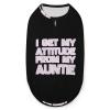 Get My Attitude from Auntie Pets Shirt Vest Cute Dog Tank Top Soft Sleeveless T-Shirt for Puppy Kitty Cats XL view 1