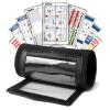 1NMORE 5v5, 7v7 Football Wristbands with Playbook System, Quarterback Wrist Coach for Youth, Flag Football Wrist Bands with Plays Stickers & PVC Cards (Black, 5 on 5) view 1