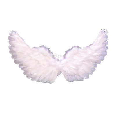 Creative Angel Feather Wings with Elastic Straps Bright Color Lightweight Costume Cosplay Wings Photography Props Halloween Supplies White
