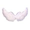 Creative Angel Feather Wings with Elastic Straps Bright Color Lightweight Costume Cosplay Wings Photography Props Halloween Supplies White view 1