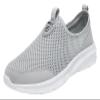 Men's Fashion Breathable and Comfortable Lace-up Sneakers Men's Non-Slip Wear-Resistant Casual Shoes Men's Loafers (Color : Gray, Size : 14) view 1