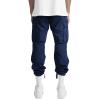 THWEI Mens Cargo Pants Casual Joggers Athletic Pants Cotton Loose Straight Sweatpants Navy M view 4