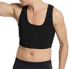 Maiyifu-GJ Men's Chest Vest Flat Corset Tank Top Clasp Bust Corset Rows Shapewear Compression Body Shaper Vest (Black,X-Large) view 1