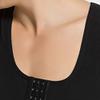 Maiyifu-GJ Men's Chest Vest Flat Corset Tank Top Clasp Bust Corset Rows Shapewear Compression Body Shaper Vest (Black,X-Large) view 4