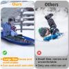 3Pack Plastic Snow Sled for Kids & Adults - 46.5"  19" Downhill Toboggan Snow Sled with Pull Rope & Handles- Flexible Toboggan Sleds Winter Snow Sledding for Outdoor, L view 2