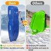 3Pack Plastic Snow Sled for Kids & Adults - 46.5"  19" Downhill Toboggan Snow Sled with Pull Rope & Handles- Flexible Toboggan Sleds Winter Snow Sledding for Outdoor, L view 4