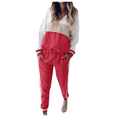 Women's Zip Up Hoodies Fashion 2 Piece Set Sweatsuit Long Sleeve Sweatshirt Tops And Long Pants Tracksuit Outfits