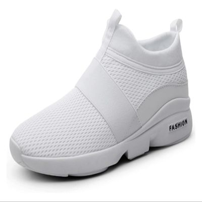 Men's Lightweight Running Shoes Comfortable Breathable Men's Walking Shoes Comfortable Non-Slip Loafers (Color : White, Size : 6.5)