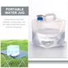 Kichvoe 2pcs Water Container Portable Outdoor Water Storage Bucket for Camping Hiking Bbq and Travel -wear Pe Material Strong Handle Transparent view 4