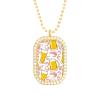 Beer Shrimp Womens Diamond Necklaces Alloy Pendants Trendy Dainty Jewelry Gifts Golden-Style view 1