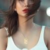 Beer Shrimp Womens Diamond Necklaces Alloy Pendants Trendy Dainty Jewelry Gifts Golden-Style view 4