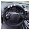 FUERU Car Steering Wheel Cover Set Universal Car Steering Wheel Cover Breathable Linen Ultra-Thin Fit Car Interior Creative Jewelry (Color : 2#) view 1