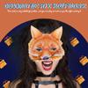 Healvian Fox Mask Realistic Furry Half Face Animal Mask for Halloween Parties Cosplay Carnivals and Masquerade Events Adult and Kids Costume Accessory 7X7X3 Inches view 2