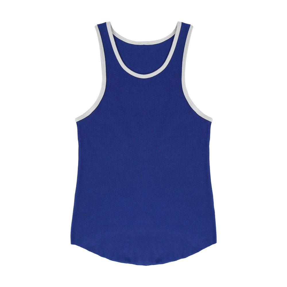 Maiyifu-GJ Men's Casual O Neck Sleeveless Tank Tops Summer Athletic Beach Workout Vest Shirt Solid Color Workout Muscle Tees (Blue,XX-Large)