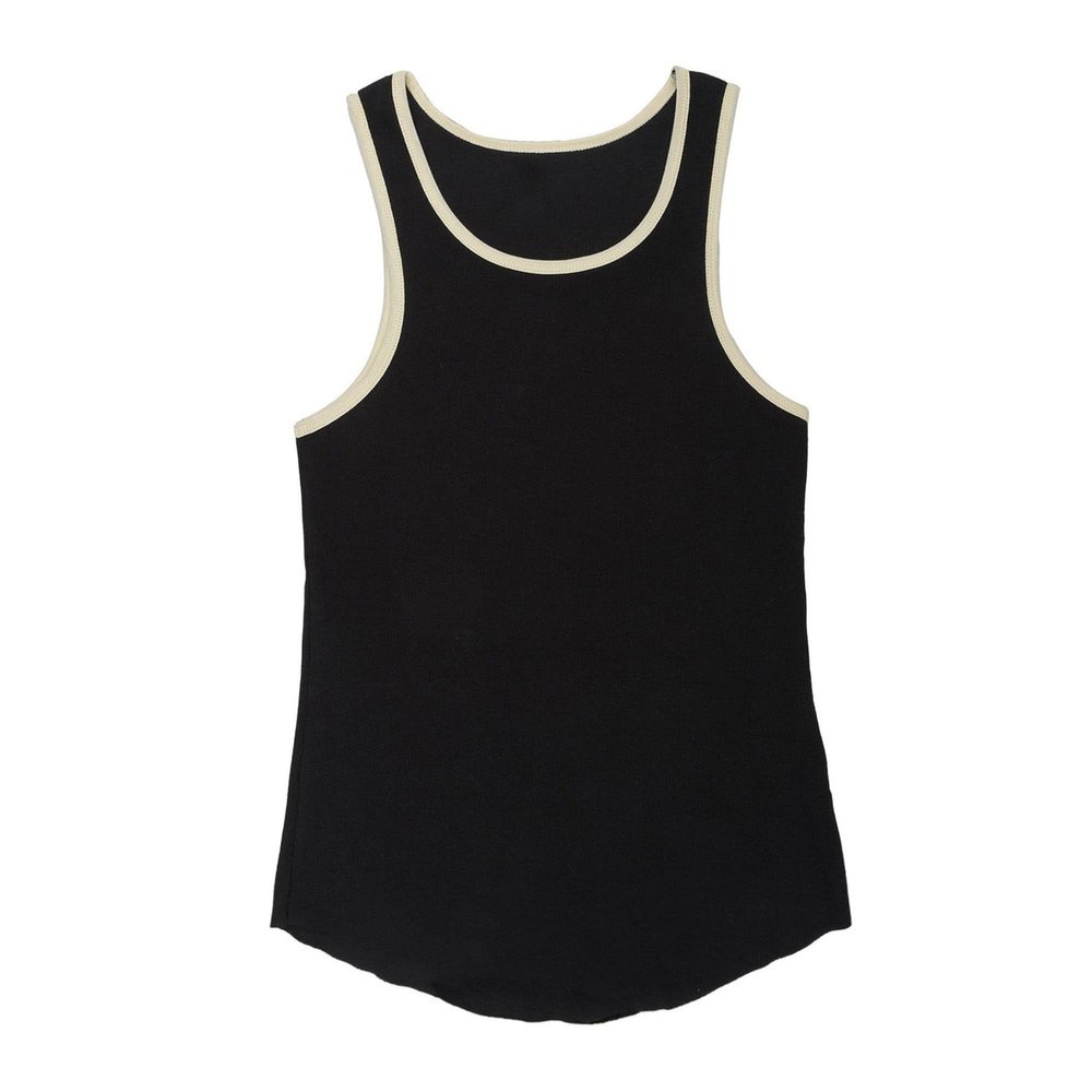Maiyifu-GJ Men's Casual O Neck Sleeveless Tank Tops Summer Athletic Beach Workout Vest Shirt Solid Color Workout Muscle Tees (Black,Medium)