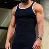 Maiyifu-GJ Men's Casual O Neck Sleeveless Tank Tops Summer Athletic Beach Workout Vest Shirt Solid Color Workout Muscle Tees (Black,Medium) view 2