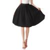 Adult Long Tutu Skirts for Women Womens Large Costume Tulle Skirt Tutu Underskirt Short Ball Gown (Black, One Size) view 1