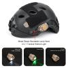 NECARL Tactical Helmet Light Military with IR + Green +White LED Task Lamp, Survival Signal Light with 4 Mount Accessories for Fast Mich Helmet Molle System 20mm Picatinny Rail (3GR-DE) view 2