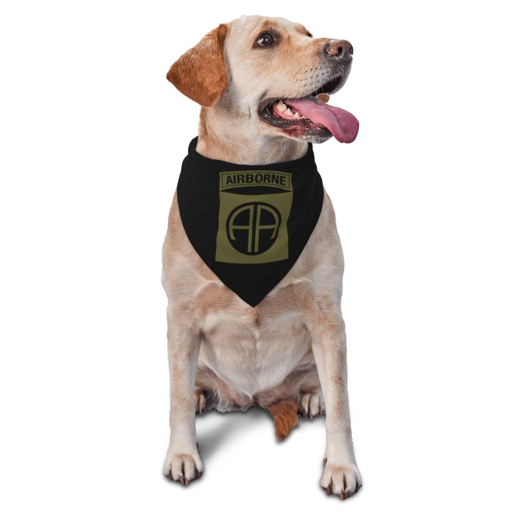 82nd Airborne Division Triangle Dog Bandana Scarf Accessories for Pet Bibs