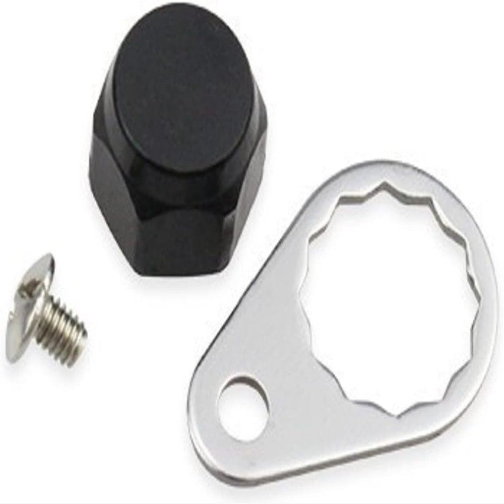 M7 Fishing Reel Screws Nut Caps, Metal Fishing Reel Handle Screw Cap Crank Nuts and Locking Plate Replacement for Left and Right Hand Plate DIY Fishing Accessory