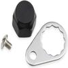 M7 Fishing Reel Screws Nut Caps, Metal Fishing Reel Handle Screw Cap Crank Nuts and Locking Plate Replacement for Left and Right Hand Plate DIY Fishing Accessory view 1