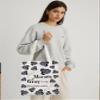 Romance Novel Enthusiast Tote Bag Smut Reader Handbag Enemies to Lovers Gift Morally Gray is My Favorite Color Canvas Bag (MorallyGray Totebag) view 2