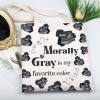 Romance Novel Enthusiast Tote Bag Smut Reader Handbag Enemies to Lovers Gift Morally Gray is My Favorite Color Canvas Bag (MorallyGray Totebag) view 3
