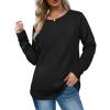 Uillui Casual 4-Way Stretch Shirts Womens Fall 2023 Fashion Long Sleeve Legging Tunic Tops Crewneck Sweatshirt Dressy Blouse view 2