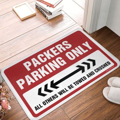 CakJuice Garage Decor for Men Packers Parking Only Rug Holiday Rug Floor Mats for House (Size : 40X60CM)