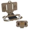 Zhongren Tactical Plate Carrier Vest Attachments Universal Phone Chest Mount for Screen Size 4.7"-6.7" Molle Foldable Navigation Phone Holder Board (Tan) view 1