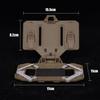 Zhongren Tactical Plate Carrier Vest Attachments Universal Phone Chest Mount for Screen Size 4.7"-6.7" Molle Foldable Navigation Phone Holder Board (Tan) view 2