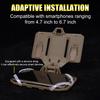 Zhongren Tactical Plate Carrier Vest Attachments Universal Phone Chest Mount for Screen Size 4.7"-6.7" Molle Foldable Navigation Phone Holder Board (Tan) view 4