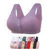 Daisy Bra for Seniors, Front Snap Closure Bras, Front Snaps Daisy Bras for Older Women (Stripe-Purple,Large) view 1