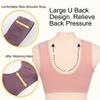 Daisy Bra for Seniors, Front Snap Closure Bras, Front Snaps Daisy Bras for Older Women (Stripe-Purple,Large) view 3