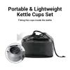 Bulin Camping Kettle, 2.2L Large Portable Stovetop Tea Kettle Fast Heating Boiling Hot Water for Open Fire Lightweight Coffee Pot with 2 Camping Cups & Lids for Outdoor Hiking Picnic Travel view 4